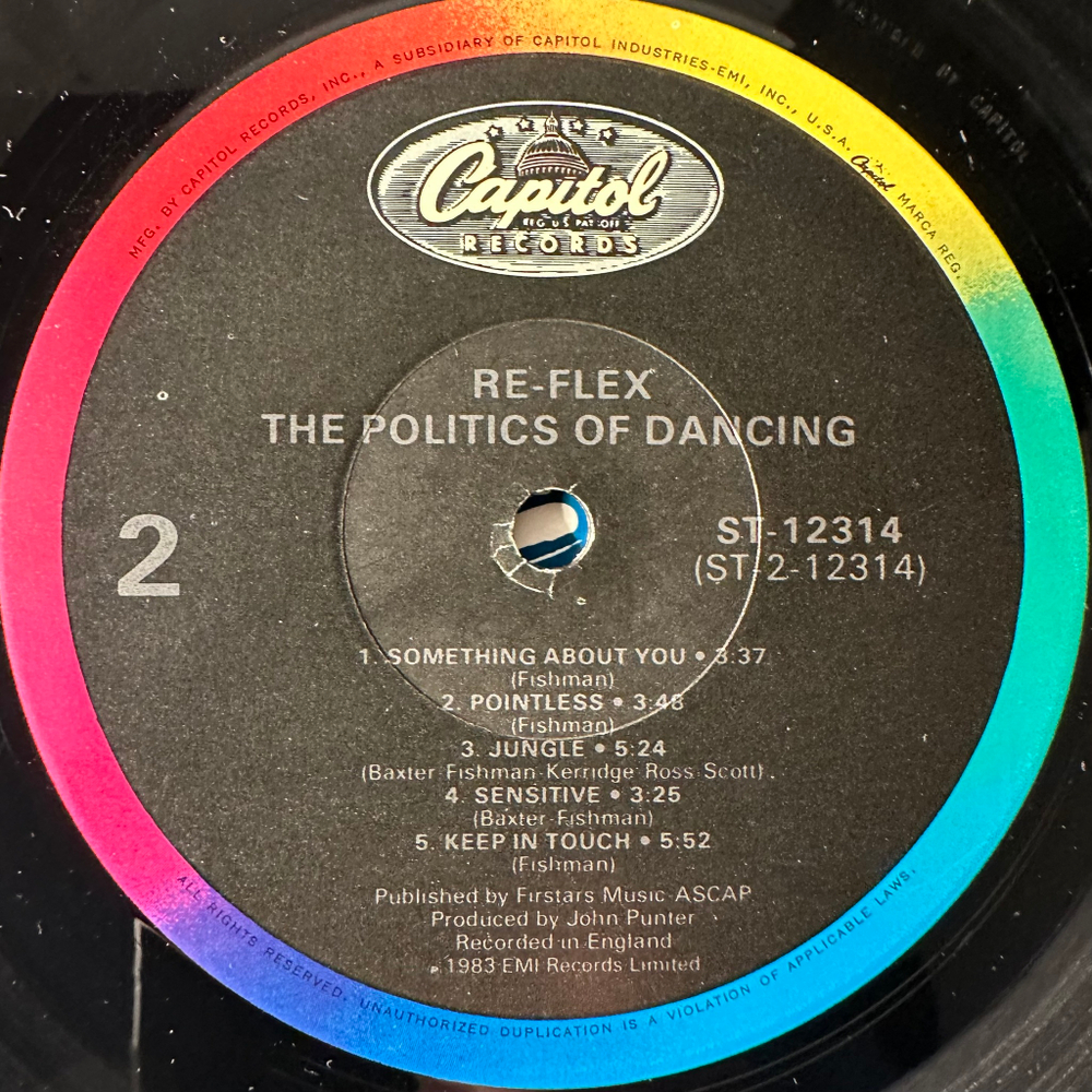 Re-Flex - The Politics Of Dancing (США 1983г.)