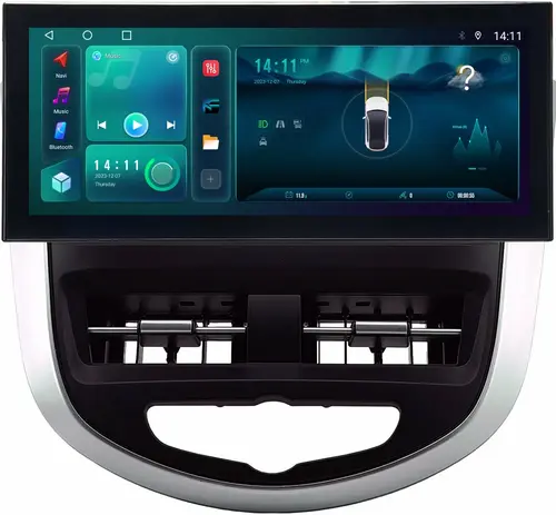 Магнитола для Hyundai Solaris, Accent 4 2010-2019 (тип 2)- Kuberg монитор 12.5" в стиле LEXUS на Android 12, Быстрая, CarPlay, 4G SIM-слот