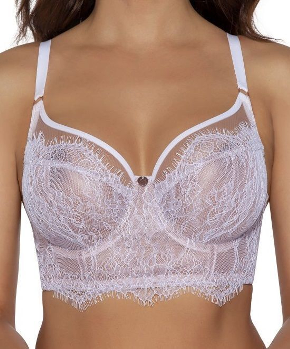 Бюстгальтер на косточках plus size с дополнительными боковыми поддержками (Размер: 85I) (Цвет: белый)