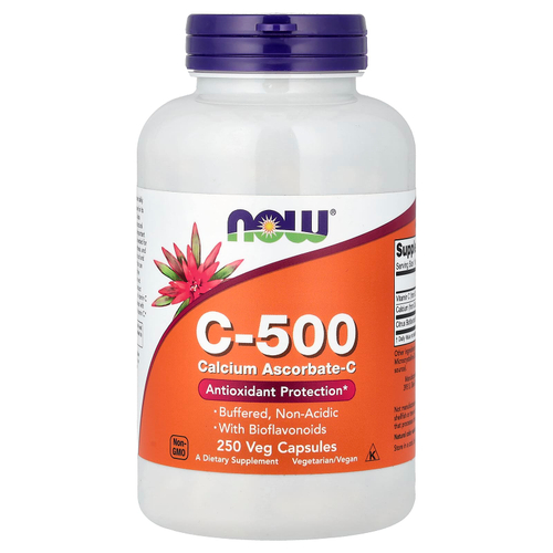 NOW Foods, C-500, аскорбат кальция-C, 250 капсул