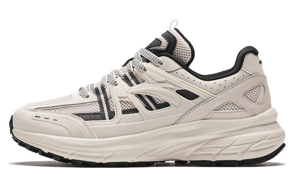 Anta AT955 Comfortable And Trendy Fabric Slip Resistant Abrasion Resistant Low top Running Shoes Men"s Castle Gray