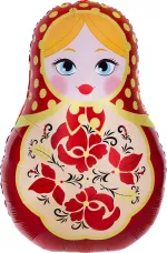 Шар (42''/107 см) Фигура, Матрешка, 1 шт. в уп.