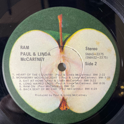 Винтажная виниловая пластинка LP Paul and Linda McCartney Ram (США 1971) Heart Of The Country