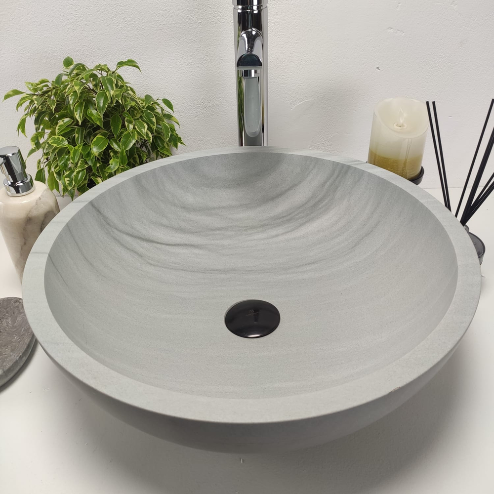 Раковина из андезита Bowl Blue Kecil BА-70957 45x45x15