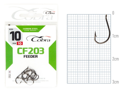 Крючки Cobra FEEDER CF203  №10, 10 шт.