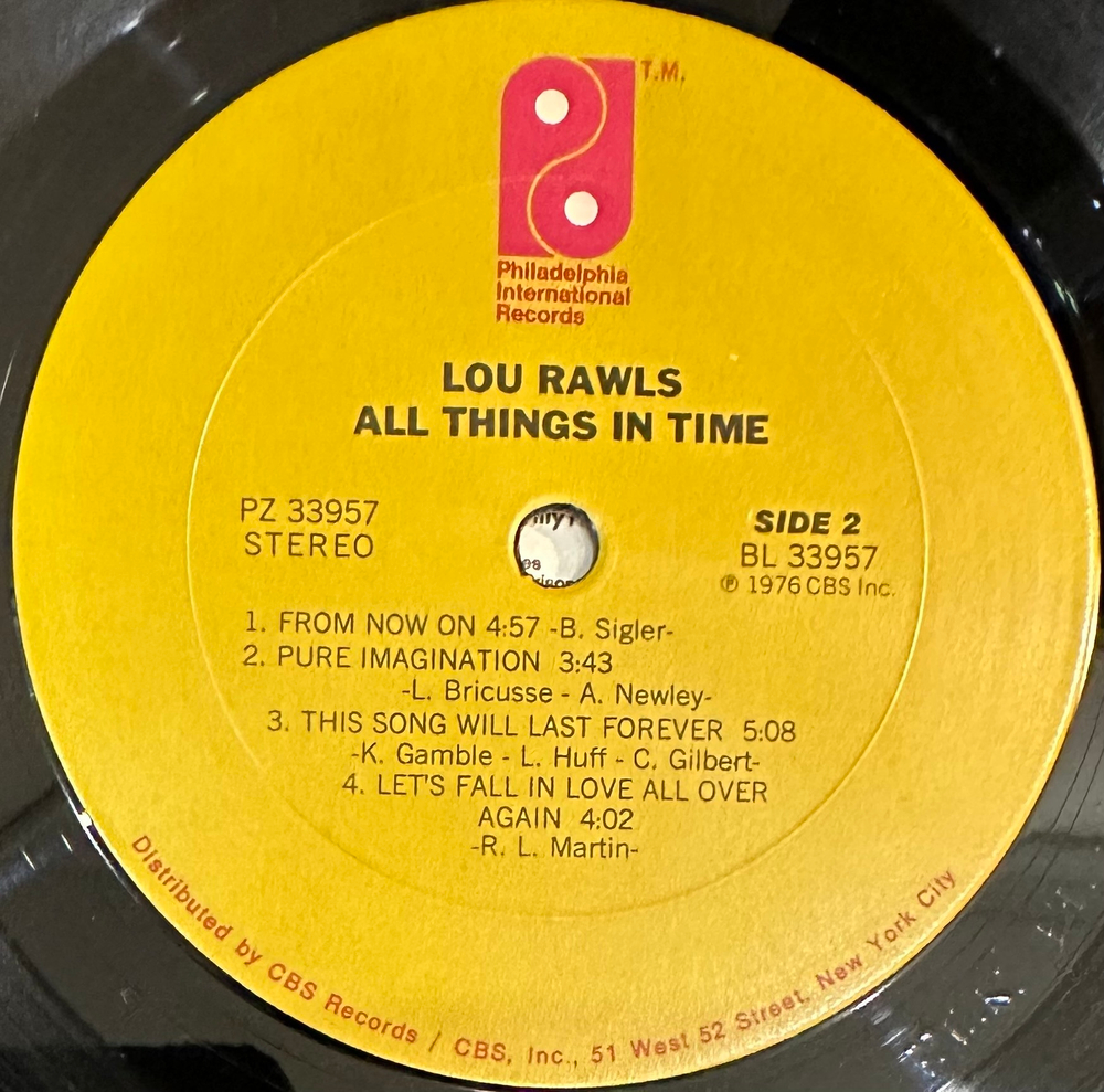 Lou Rawls - All Things In Time (США 1976г.)