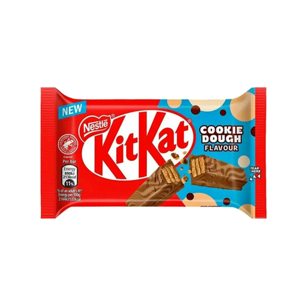 KitKat 4 Fingers Cookie Dough батончик в молочном шоколаде с печеньем 41,5г
