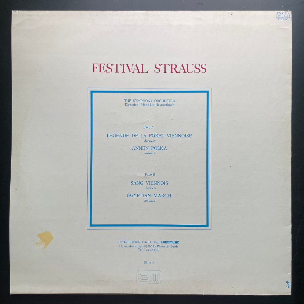 Festival Strauss - Johann Strauss Jr., Hans Ulrich Auerbach ‎(Франция)