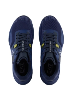 Теннисные кроссовки EA7 Unisex Woven Sneaker - deep cobalt/sky captain/yellow