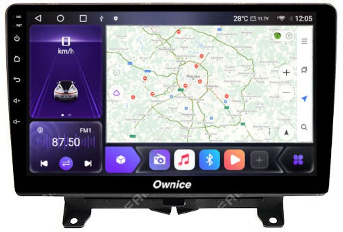Магнитола для Range Rover Sport 2005-2009 - Kuberg EW-9307 QLed, Android 12, Быстрая, CarPlay, 4G SIM-слот
