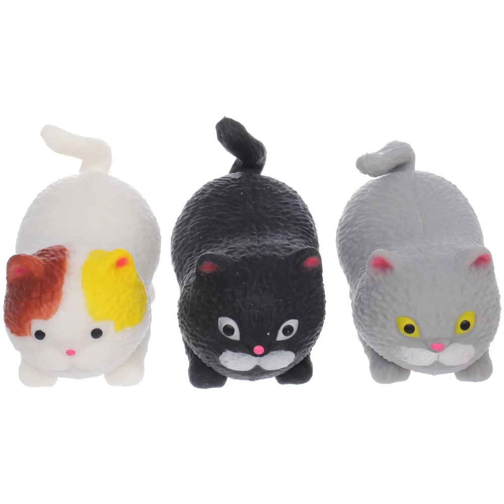 Игрушка «Кот», 9 см, сквиш с песком, микс
