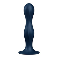 Темно-синий фаллоимитатор 17,8см Satisfyer Double Ball-R J1520-1