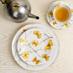 Чайная чашка с блюдцем Butterfly Ginkgo Gold