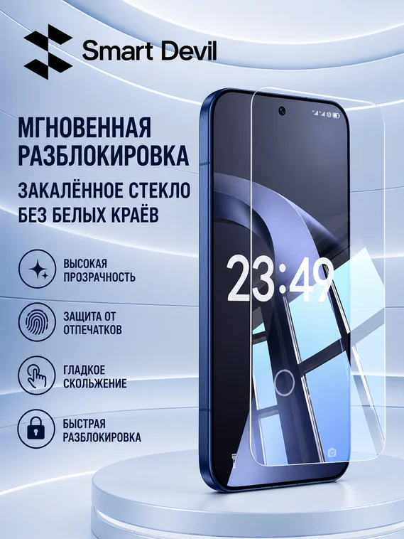Защитное безрамочное стекло с для Xiaomi 17T Pro SmartDevil