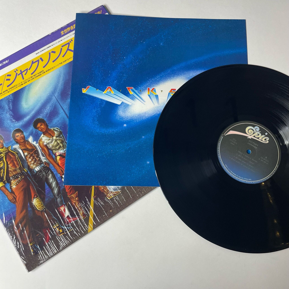 Винтажная виниловая пластинка LP The Jacksons Victory (Japan 1984) (Obi) One More Chance