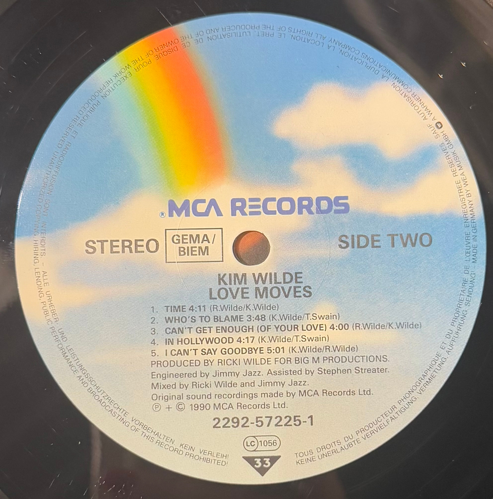 Виниловая пластинка Kim Wilde - Love Moves LP