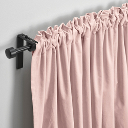 IKEA SANELA  (ИКЕА САНЕЛА)  -  Штора, 2 шт, на ленте/черный и розовый, 140x300 см