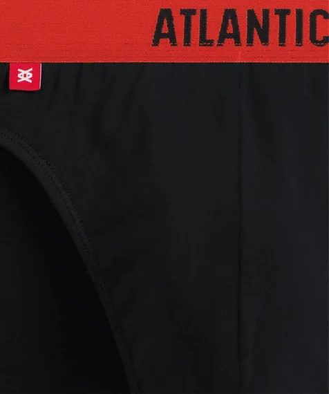 Трусы (5шт) мужские слипы спорт ATLANTIC, 5SMP-004, черный