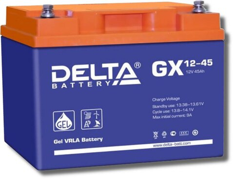 GX 12-45 Delta Аккумулятор герметичный свинцово-кислотный