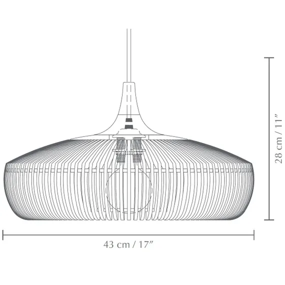 Плафон Umage Clava Dine, Ø43x24 см, черный дуб