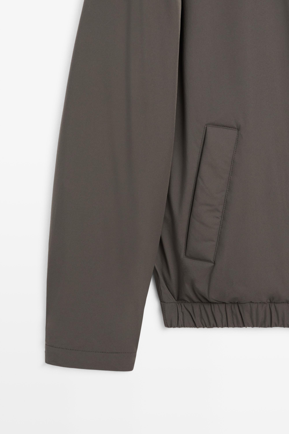 Massimo Dutti Легкая пуховая куртка с капюшоном, серый
