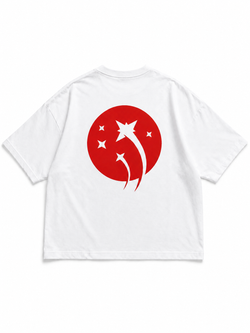 Футболка "Red Planet" Tomorrow Star, oversize, белая