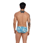 Синие мужские плавки с контрастным принтом Adriel Swimsuit Brief (Размер: L) (Цвет: синий)