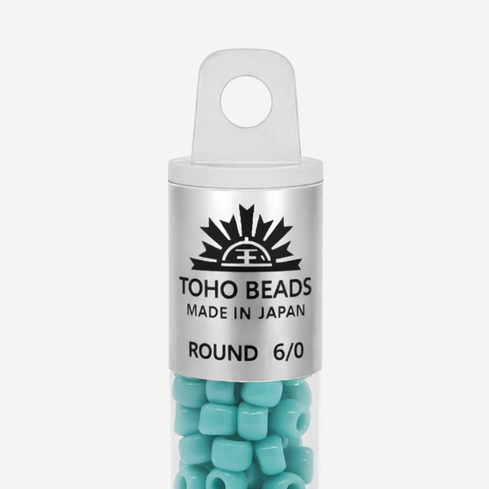 Японский бисер TOHO Round 6/0 (№55), непрозрачный глянцевый