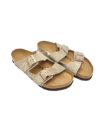 Шлепанцы кожаные arizona vl Birkenstock - коричневый(51461)