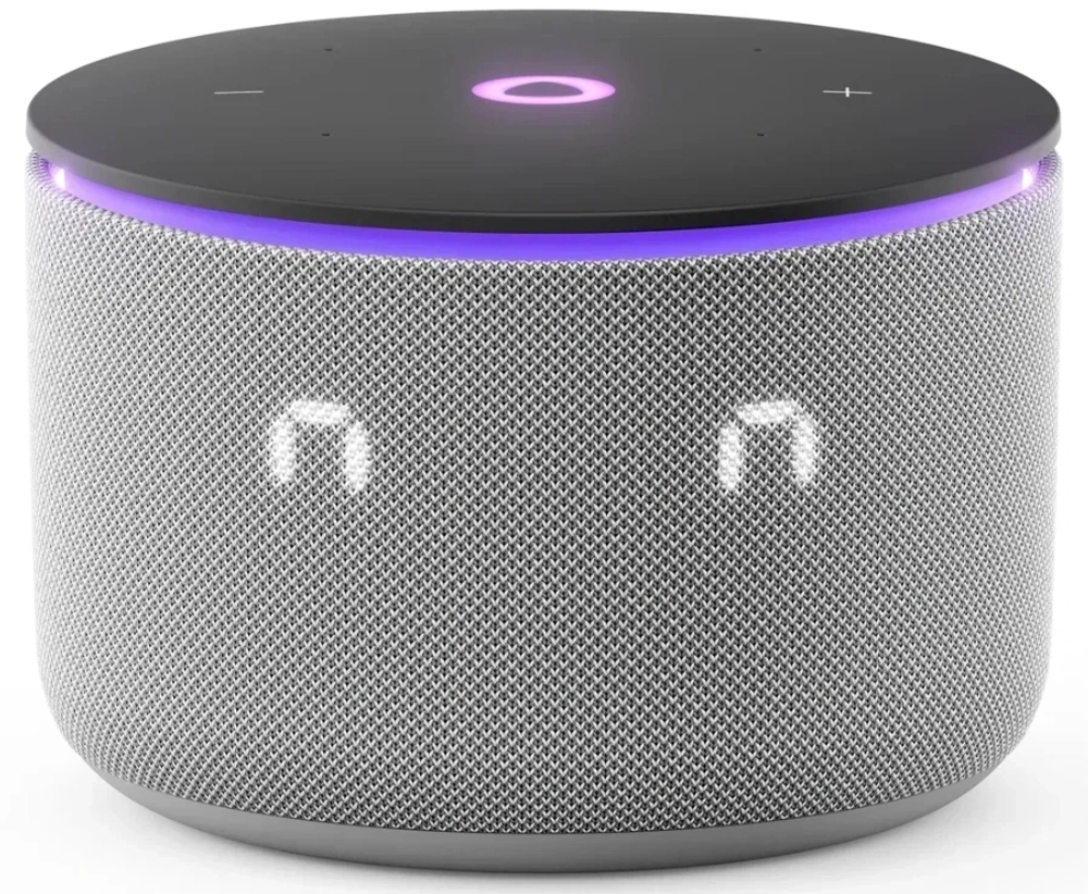 Умная колонка Yandex Станция Мини 3 Про Алиса серый 18W 1.0 BT/Wi-Fi (YNDX-00059GRY)