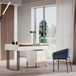 Письменный стол NOA 2076 Nogueira/Lacado Branco IDC Mobiliario