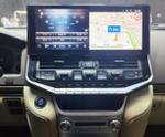 Магнитола для Toyota Land Cruiser 200 2015-2021 (с JBL и 360) - Kuberg ZH-T1604 монитор 16.3", Android 12, Быстрая, CarPlay, 4G SIM-слот, блок климата и беспроводная зарядка