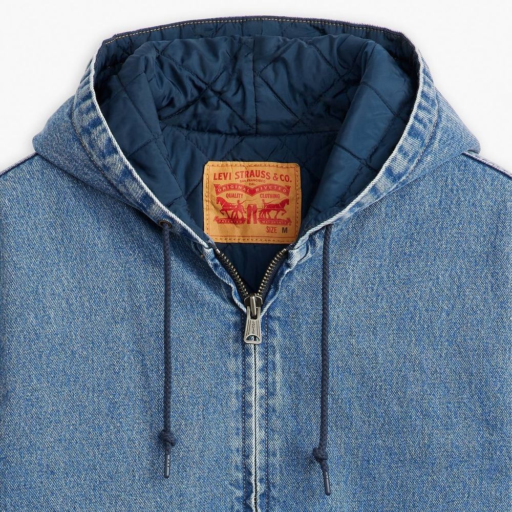 Куртка джинсовая утепленная мужская LEVI'S POTRERO DENIM HOODY