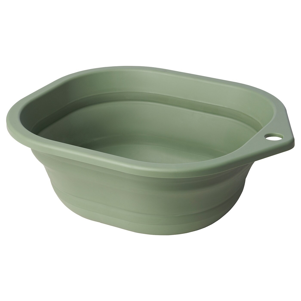 IKEA PEPPRIG  (ИКЕА ПЕППРИГ)  -  Чаша для мытья, складная/зеленая, 10 л