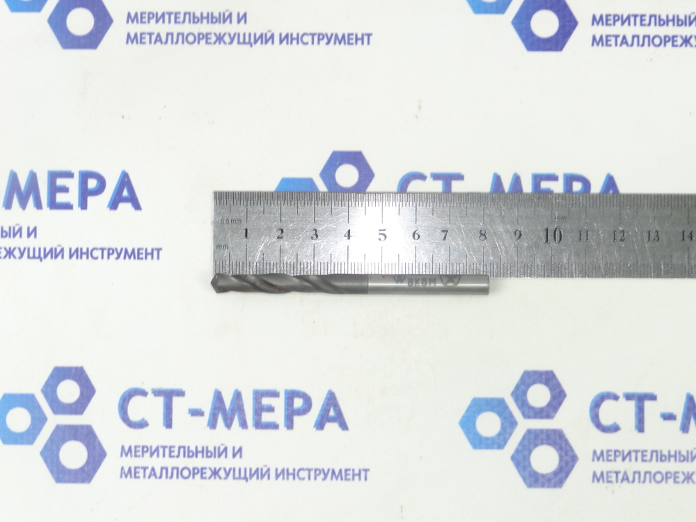 Сверло твердосплавное по металлу 6.5мм (6.5х40х81) Хвостовик 6.5мм ВК8М монолитная