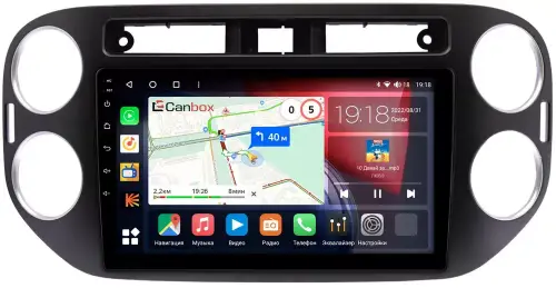 Магнитола для Volkswagen Tiguan 2011-2017 - Canbox 9-1042 Qled, Android 10, Быстрая, SIM-слот