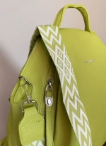 Рюкзак-сумка женская из экокожи жёлтая QOZA