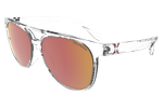 Спортивные очки HILX Valkyrie Shiny Crystal / Red Mirror Polarized Lens