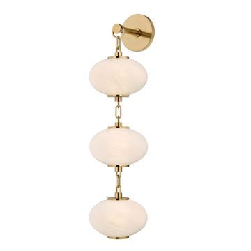 Corbett Nephele Wall Sconce, 18 cm, Vintage Polished Brass