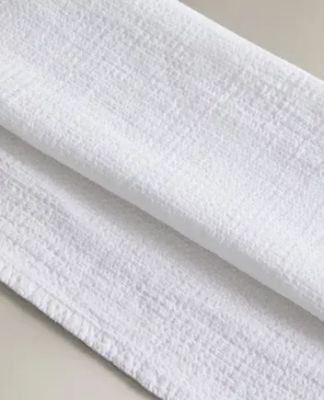 ZARA HOME ЛЬНЯНОЕ ПОЛОТЕНЦЕ, БЕЛЫЙ