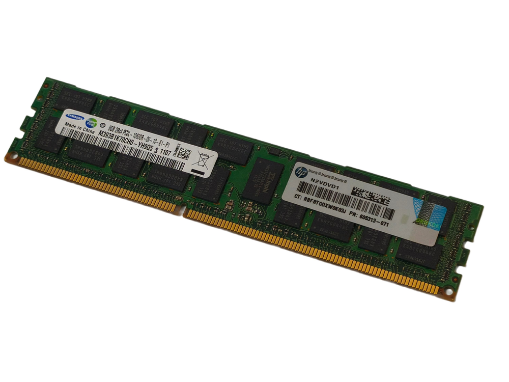 Модуль памяти для сервера HP 8GB DDR3 PC3L-12800R 605313-071 ( 604506-B21, 606427-001 ) oem
