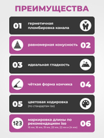 Штифты эндоканальные гуттаперчевые Healtex набор GST70/2 Kit без маркировки длины, конусность 02, размер 70 - 120шт