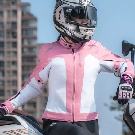 Мотокуртка женская SULAITE C-2 Pink top 2XL