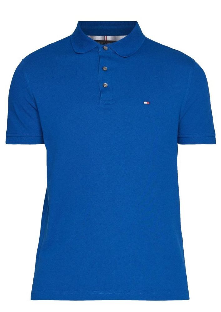 Мужское теннисное поло Tommy Hilfiger Core 1985 Slim Polo - якорно-синий