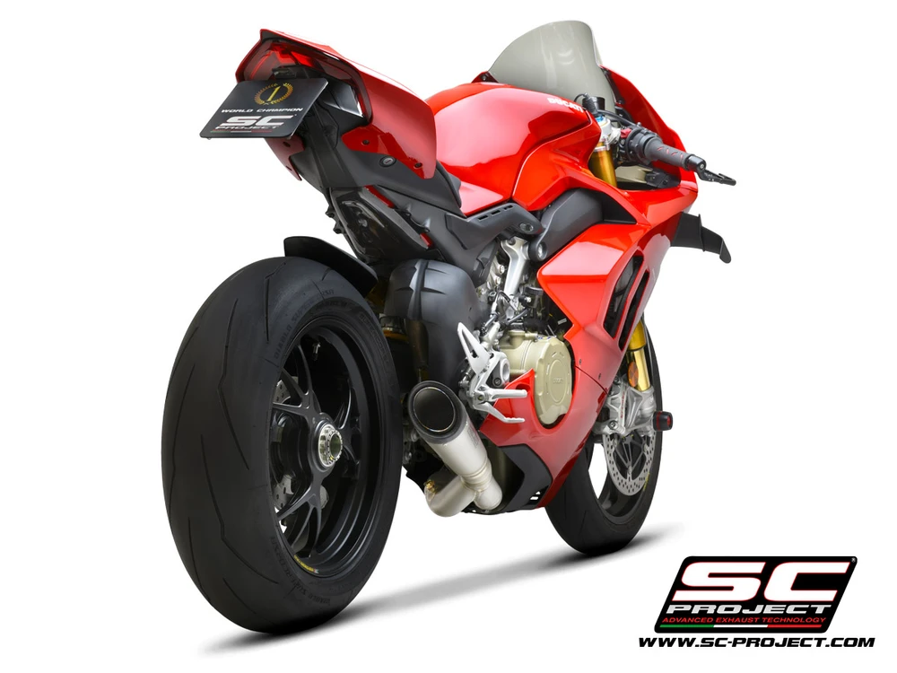 Выхлопная система SC-Project 2-1 Half-system titanium, S1 titanium
