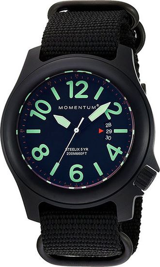 Часы для спорта Momentum Steelix Black-Ion 1M-SP84B7B (нато, минерал)