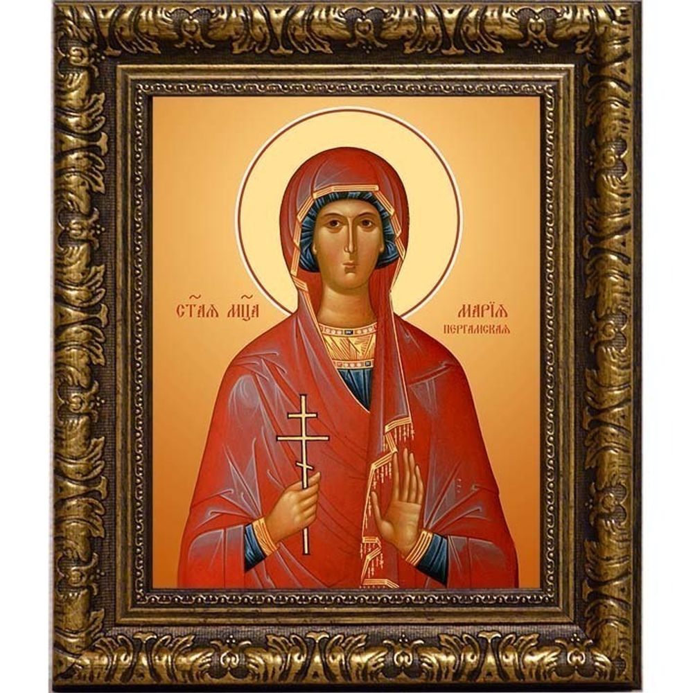Мария Пергамская мученица. Икона на холсте.