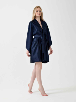 Халат кимоно OnSilk Assami mini Синий S