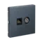 Розетка мультимедийная двойная ТВ + компьютерная RJ45, Cat 5e Systeme Electric ArtGallery Грифель GAL000789