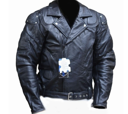 мотокуртка кожаная Battle Riders перфорированая XL